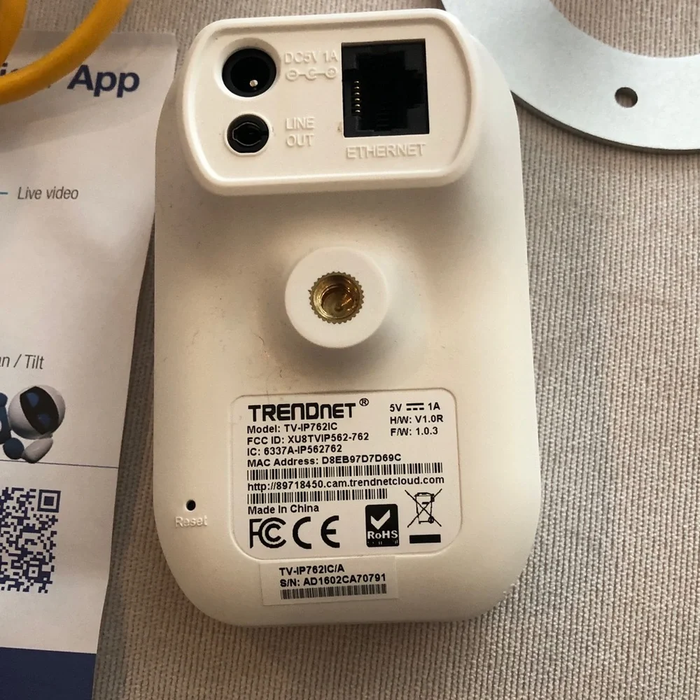 TRENDnet White Cloud Camera
